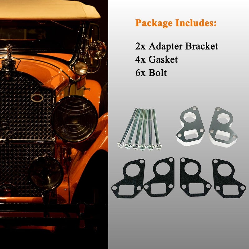 LLANNDER LS Water Pump Spacers Kit Adapter Swap for Camaro LS1/LS6 to Truck LQ4/LQ9/5.3L/6.0L Gen III/IV Engines (1998-2019) - Image 5